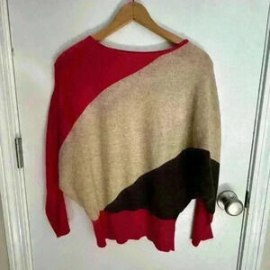 Franco D. Cozy Knit Sweater, Angora, Size Small